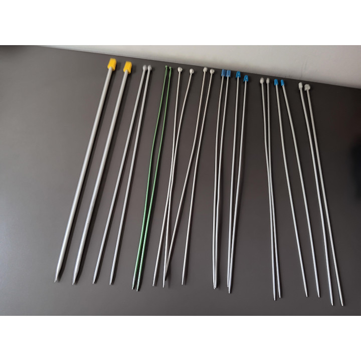 Set van 10 Paar Breinaalden Diverse Maten