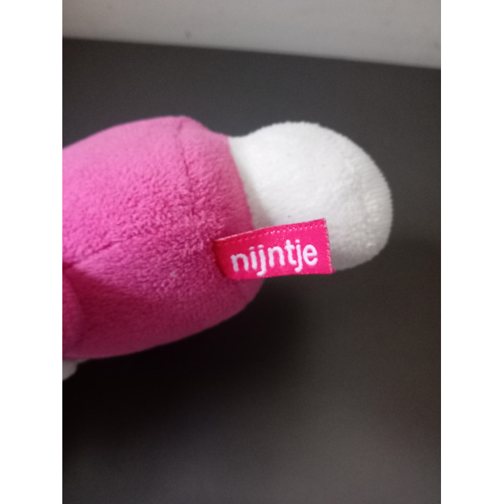 Nijntje pluche rammelaar roze 23 cm