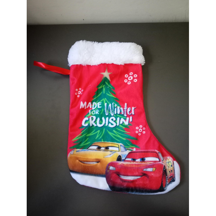 Disney Cars kerstsok Lightning McQueen 31 cm