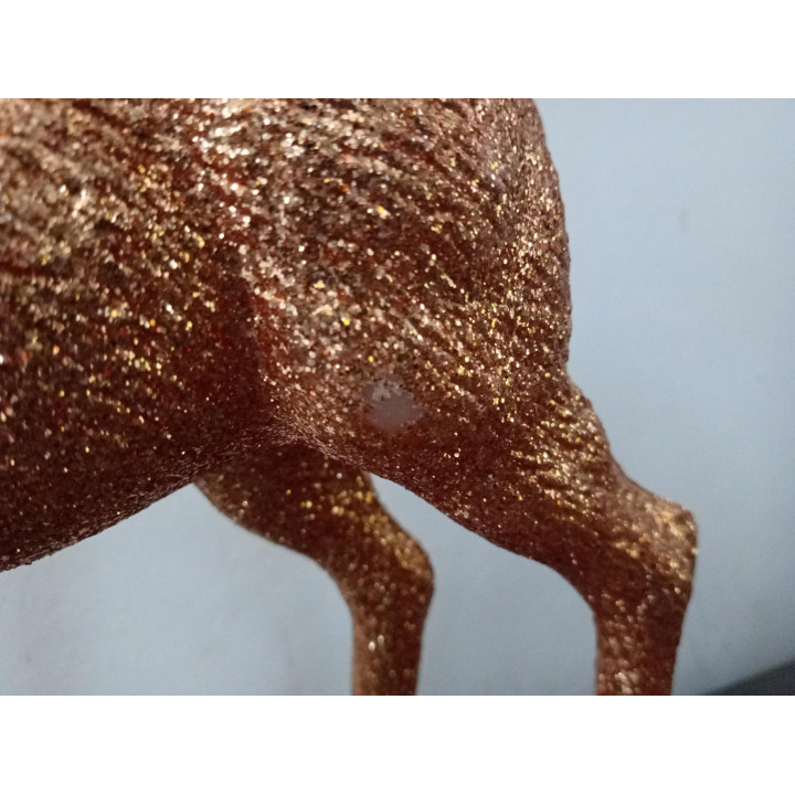 Decoratief rendier met gewei en glitters