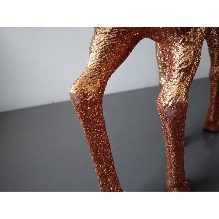 Decoratief rendier met gewei en glitters