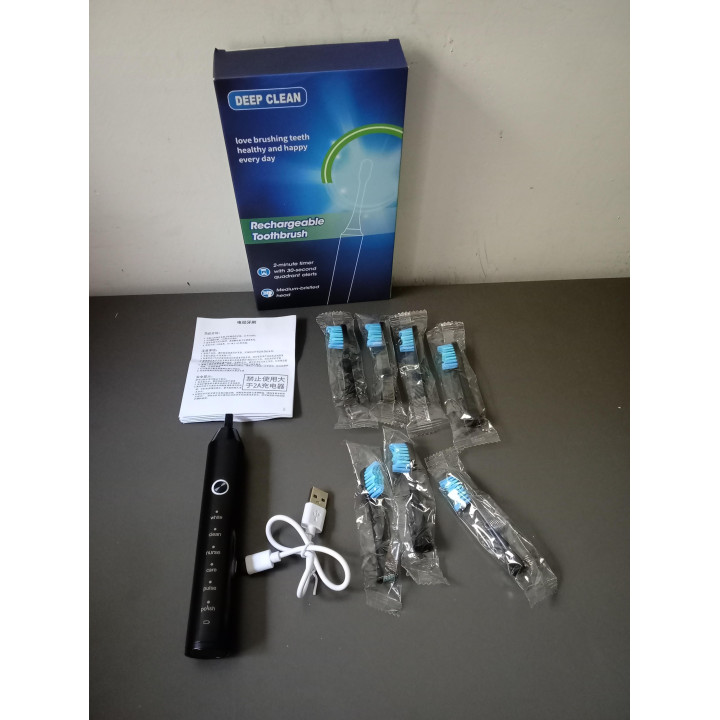 Deep Clean elektrische tandenborstel met 7 opzetborstels