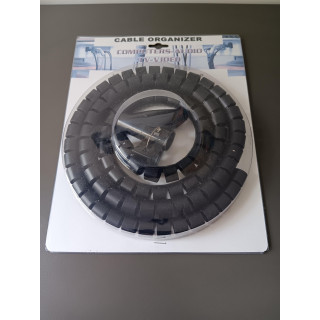 Cable organizer 1,5 meter zwart | Angelique’s Kringloop