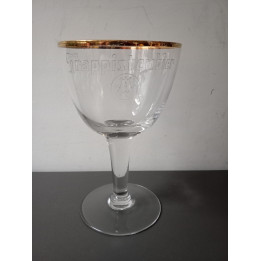 Trappistenbier glas met gouden rand