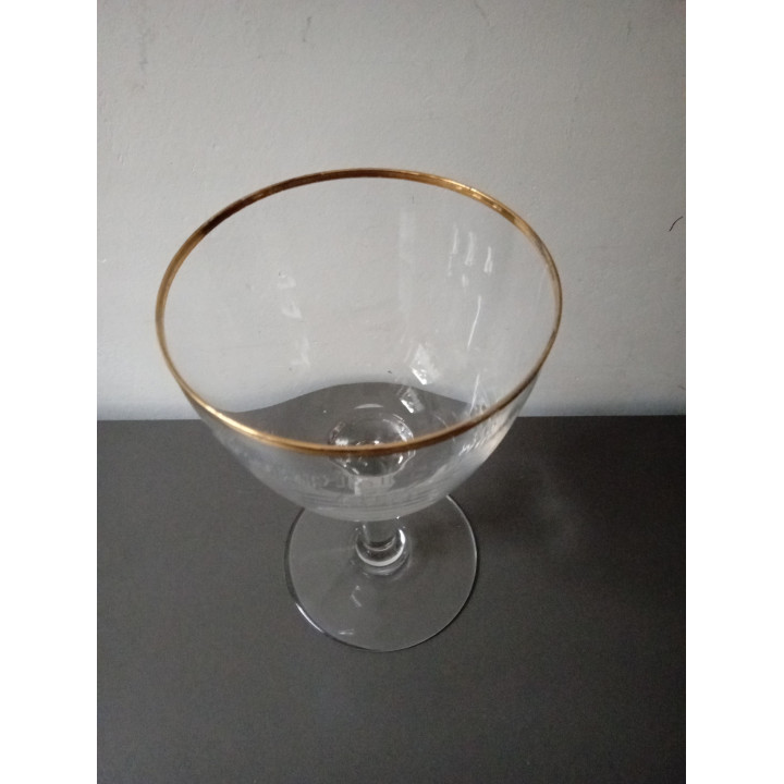 Trappistenbier glas met gouden rand