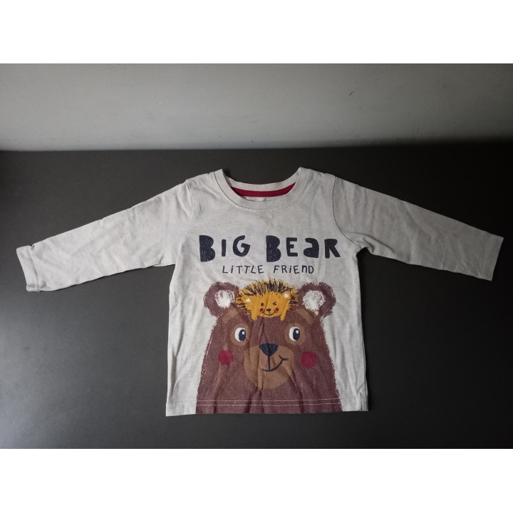 Primark babyshirt met beer en egel maat 86