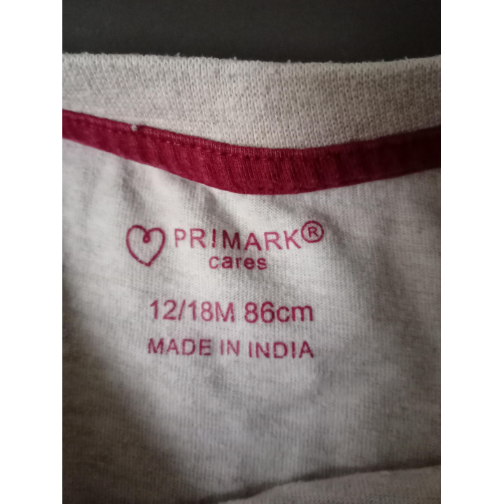 Primark babyshirt met beer en egel maat 86