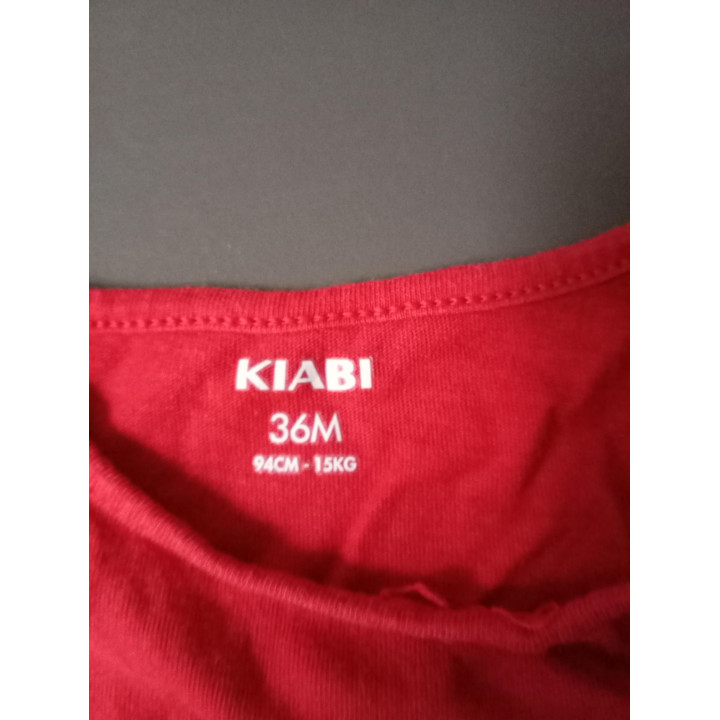 Kiabi rood meisjes T-shirt Mama's baby love maat 94