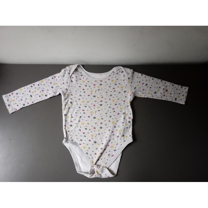 Primark babyromper grijs met sterren maat 92