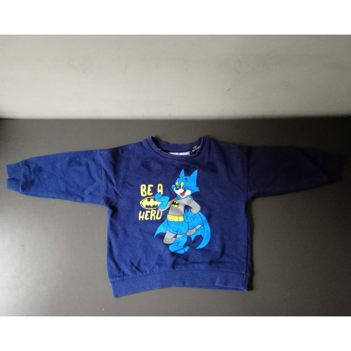 Lefties babytrui blauw Tom en Jerry Batman maat 86