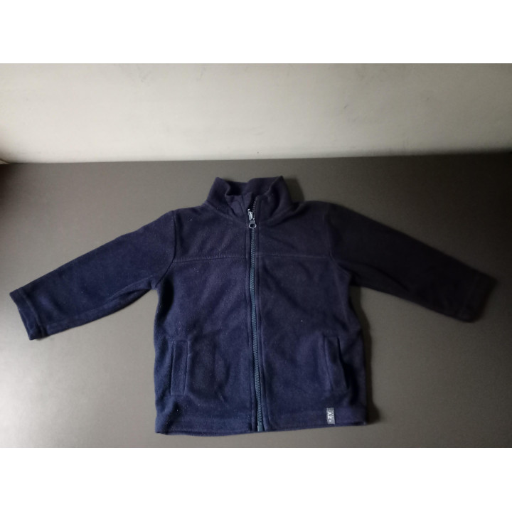 Zippy baby fleecevest donkerblauw maat 76-82