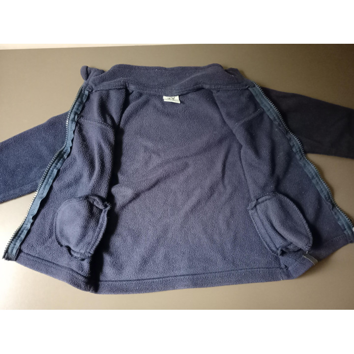 Zippy baby fleecevest donkerblauw maat 76-82
