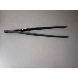 Zwarte kunststof keukentang 29 cm