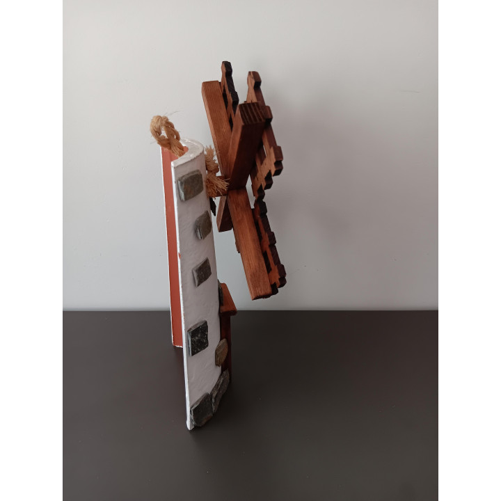 Decoratieve Houten Molen - Handgemaakt