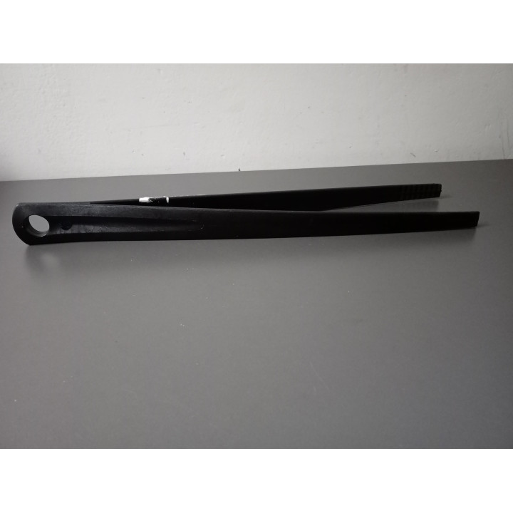 Zwarte kunststof keukentang 29 cm