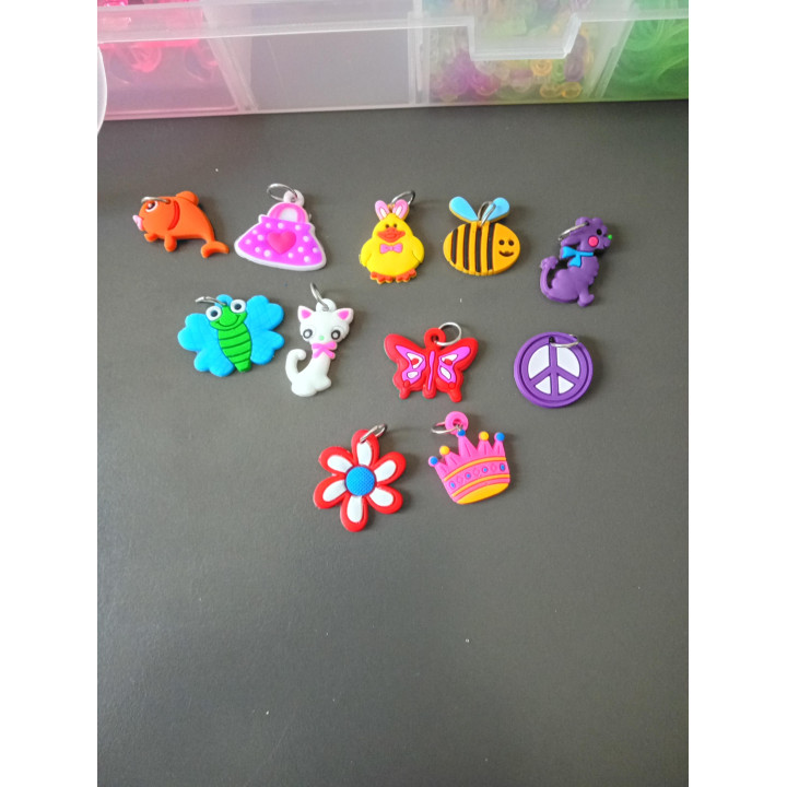 Loom bands knutselset met opbergdoos en accessoires