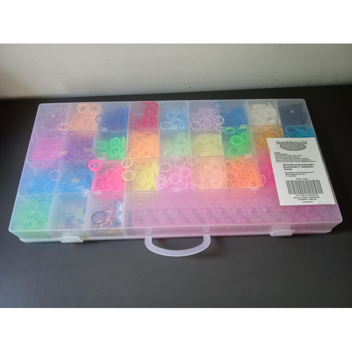 Loom bands knutselset met opbergdoos en accessoires
