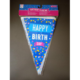 Cool2Party verjaardagsvlaggenlijn Happy Birthday 6 meter