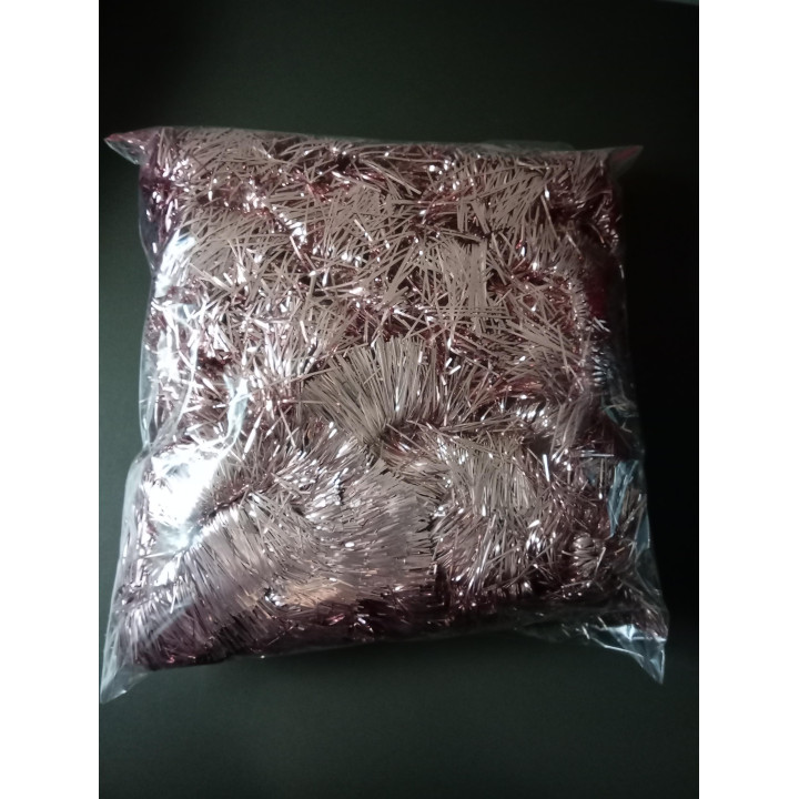Kerstslinger roze metallic