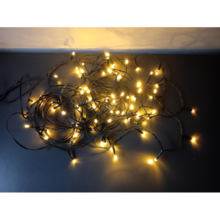 Kerstverlichting 80 ledlampjes warm wit voor binnen en buiten