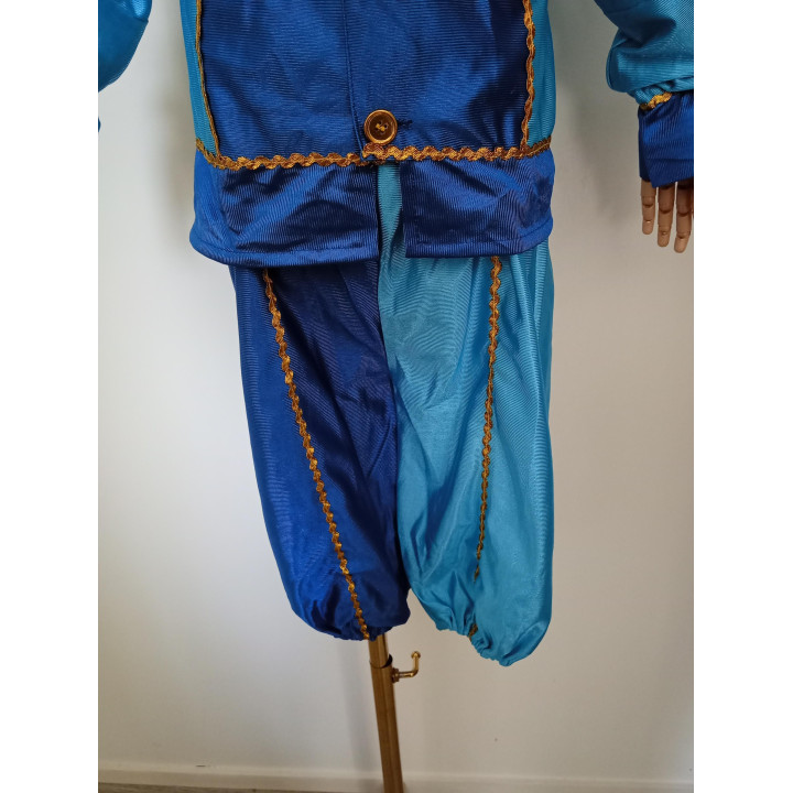 Pietenpak blauw met muts 7 tot 9 jaar