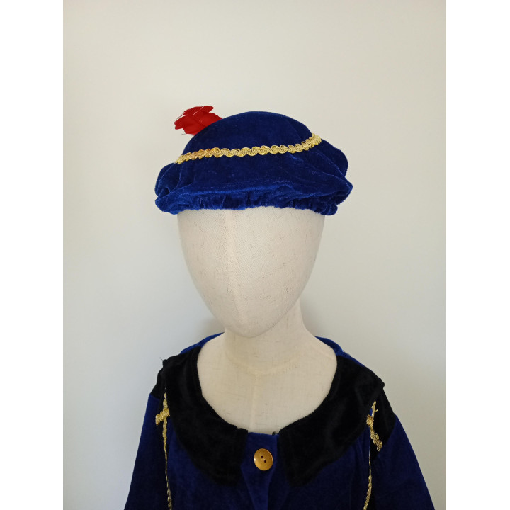 Pietenpak donkerblauw met muts 4 tot 6 jaar