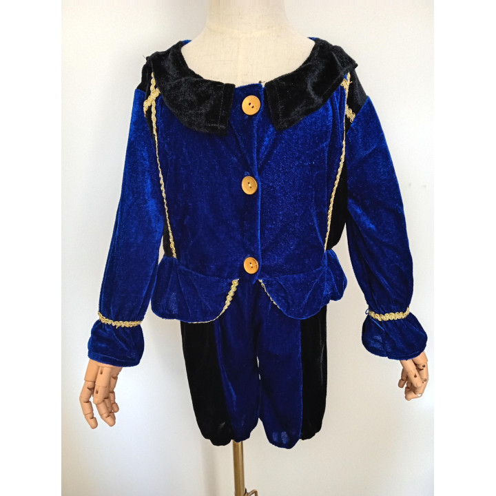 Pietenpak donkerblauw met muts 4 tot 6 jaar