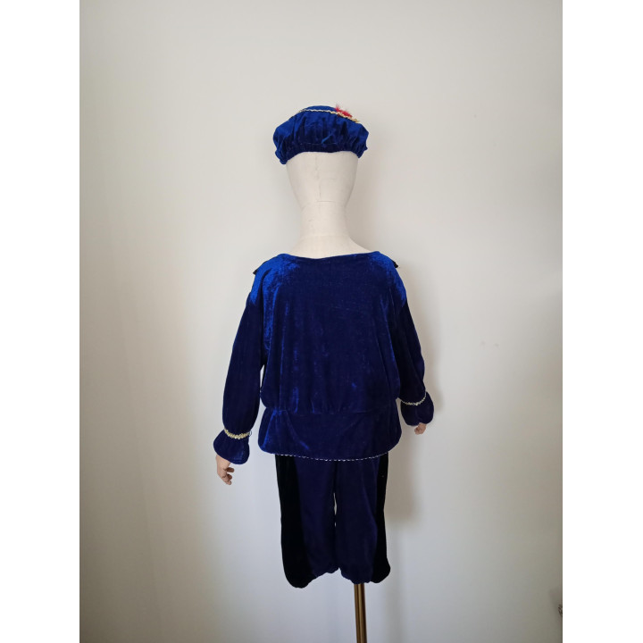 Pietenpak donkerblauw met muts 4 tot 6 jaar