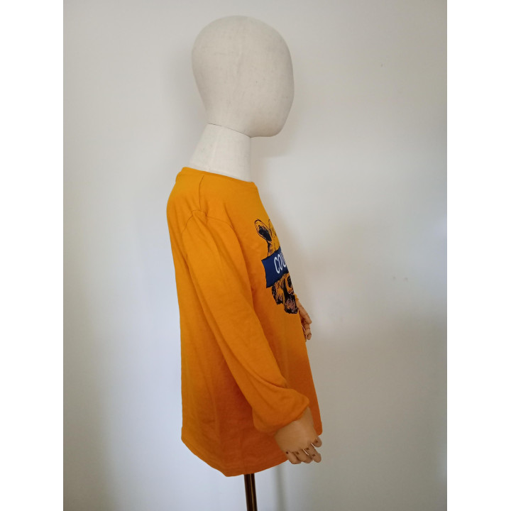 Twoday jongensshirt okergeel met beer maat 134/140