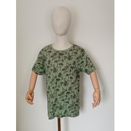No Compromise jongensshirt groen jungleprint maat 152