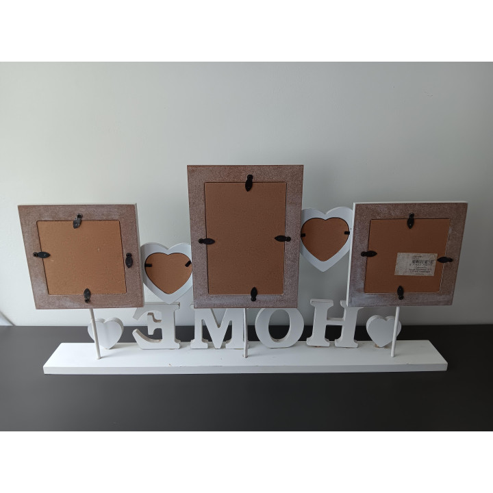 Houten Fotolijst Collage - HOME - Voor 5 Foto’s