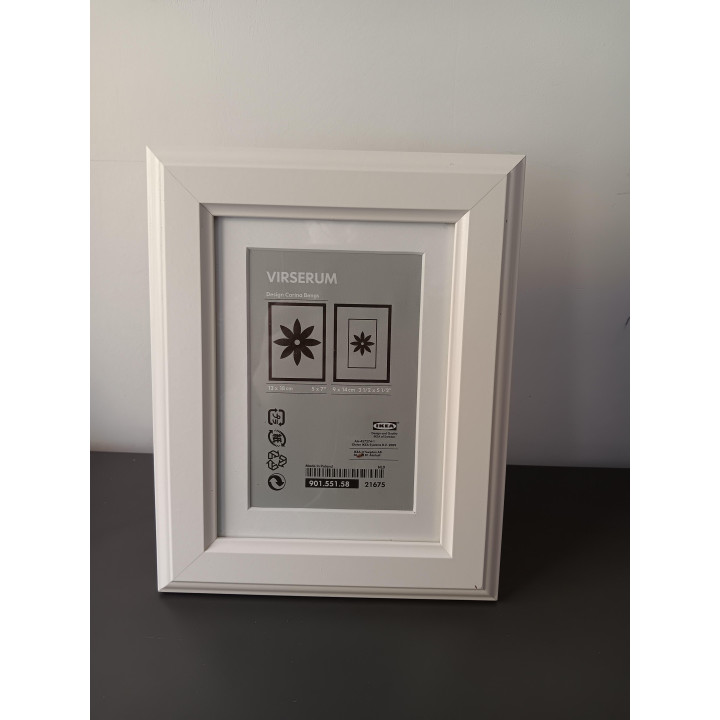 Witte IKEA VIRSERUM Fotolijst - 13 x 18 cm